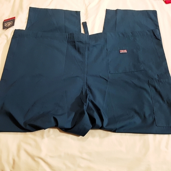 Cherokee women's size 3X unisex scrub pants dark teal New - Picture 5 of 5